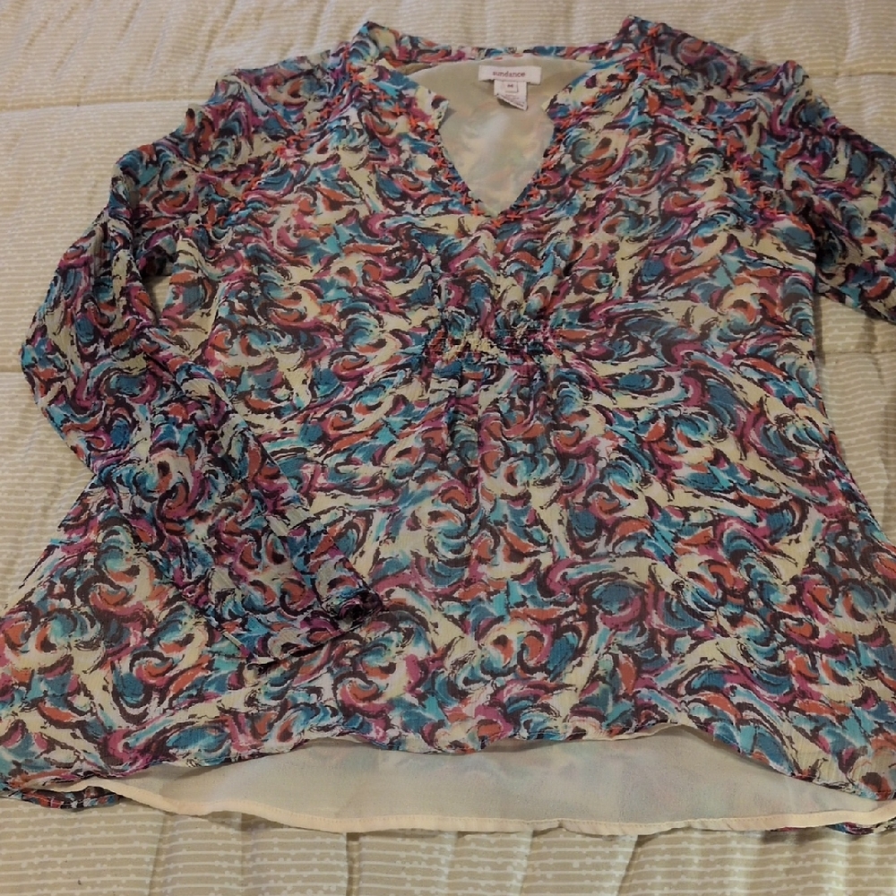 Sundance Colorful Swirl Blouse